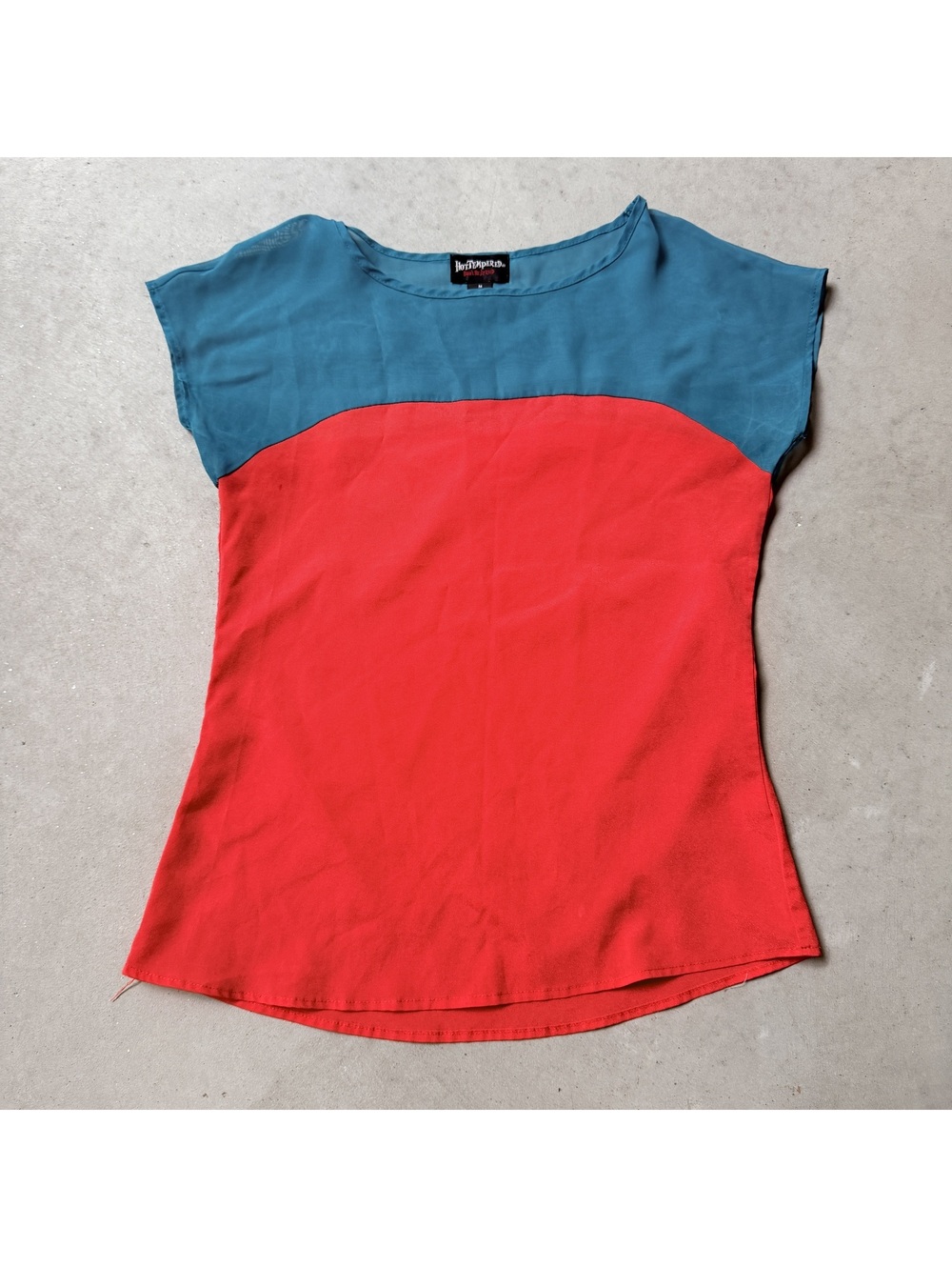 Retro Vintage Color Block Shirt by Hot Tempered Size M